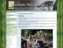 Tablet Screenshot of batemansbaybonsai.com.au
